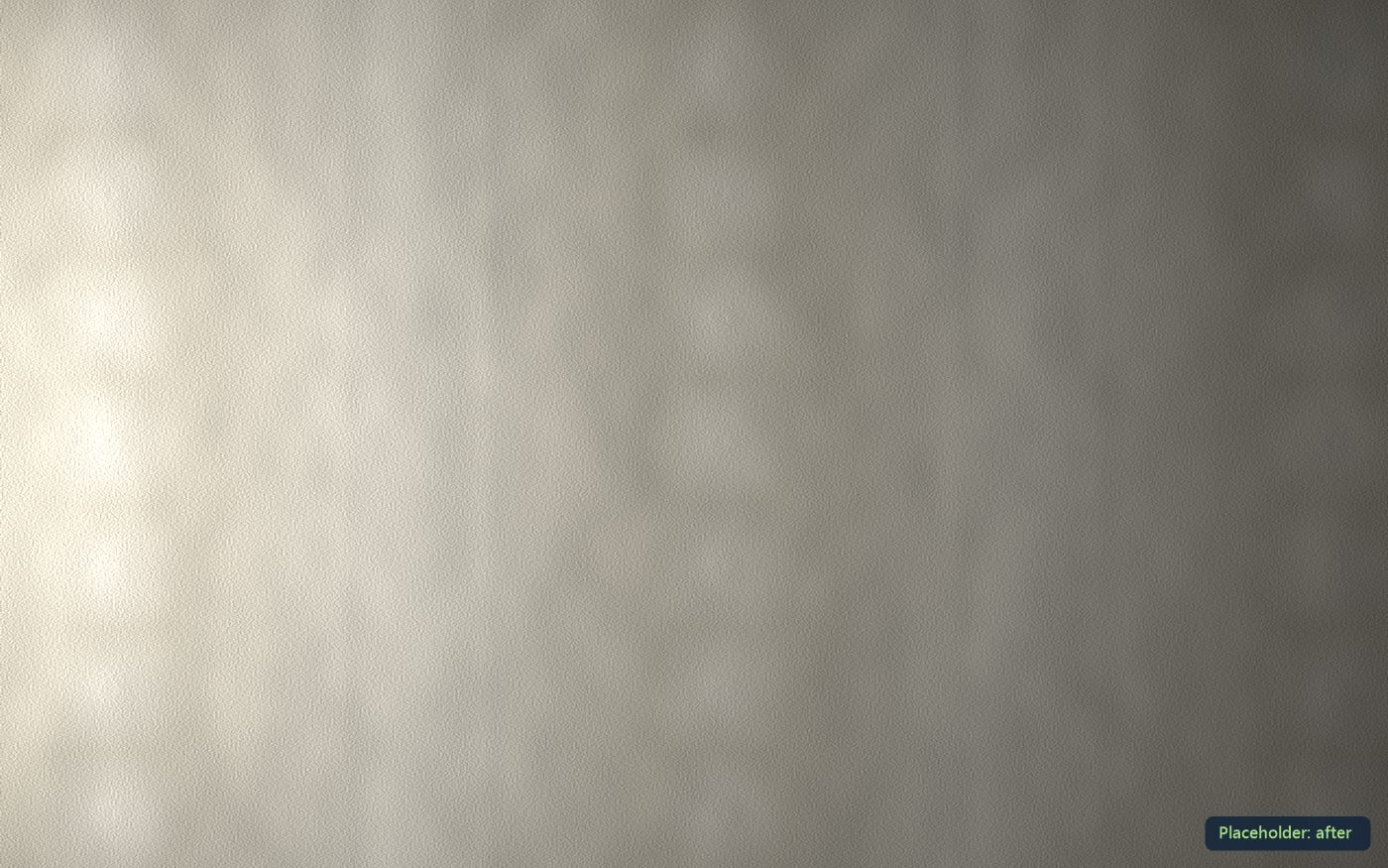The same wall sanded flat